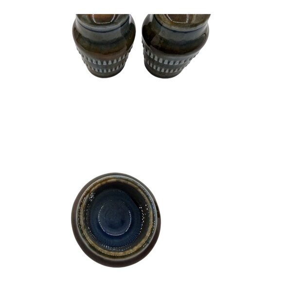 Vintage Wade Irish Porcelain Shamrock Salt & Pepper Shaker Set With Mustard Pot - Picture 9 of 14